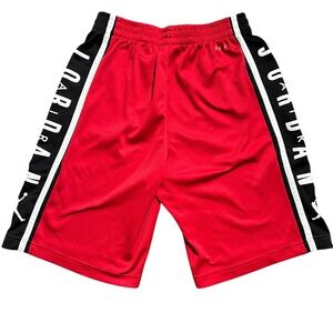 Jordan Dri Fit Basketball Shorts‎ Red Black White Activewear Kids